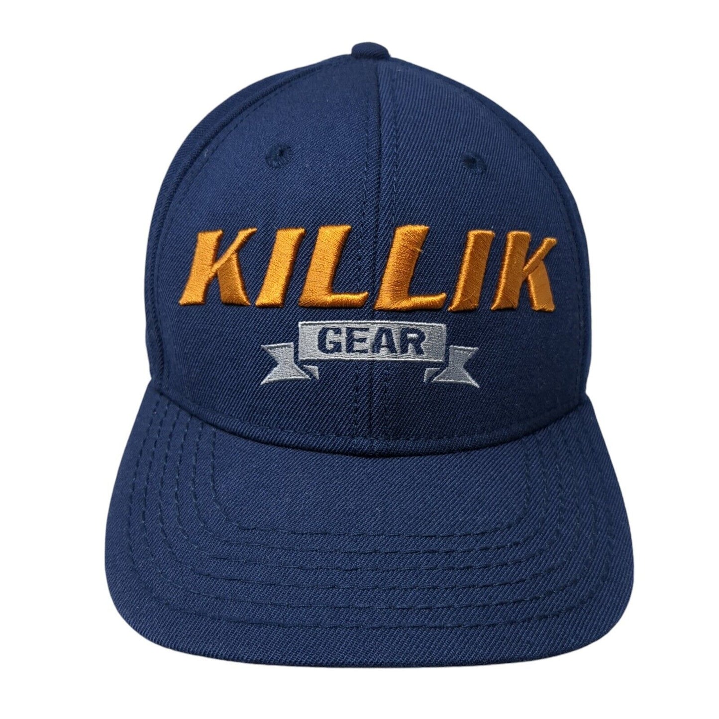 Killik Gear Snapback Hat Blue One Size Adjustable Solid Outdoor Cap