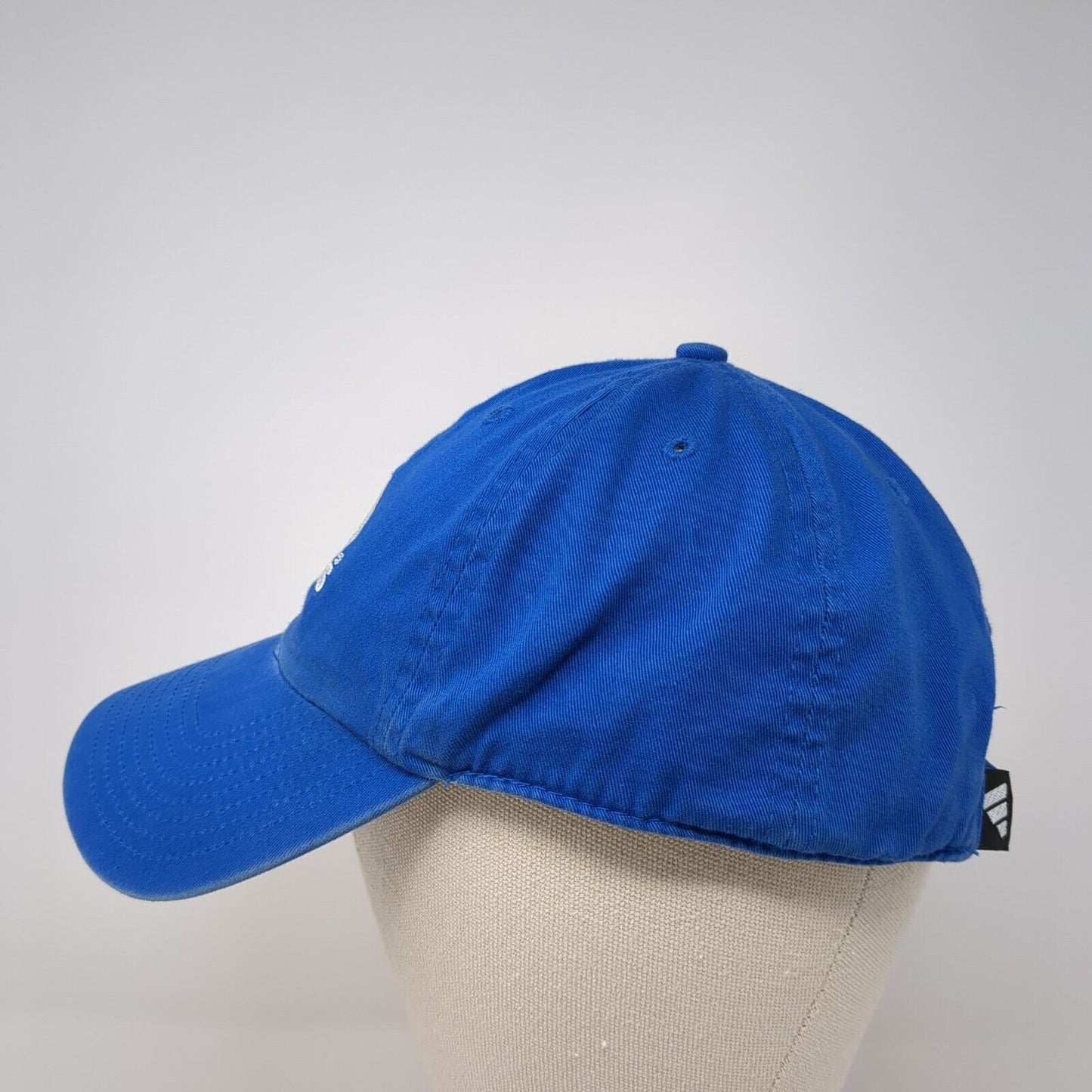 Adidas Slideback Hat Blue One Size Adjustable Embroidered 6 Panel Cotton