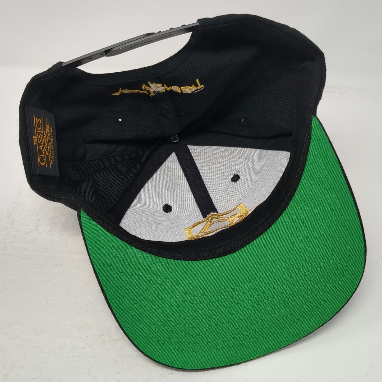 Yupoong Snapback Hat Black One Size Gold Adam Lambert VIP Concert Tour Merch