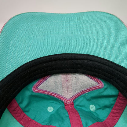 Bass Pro Shops Snapback Hat Blue One Size Pink Fish Graphic Adjustable Cotton