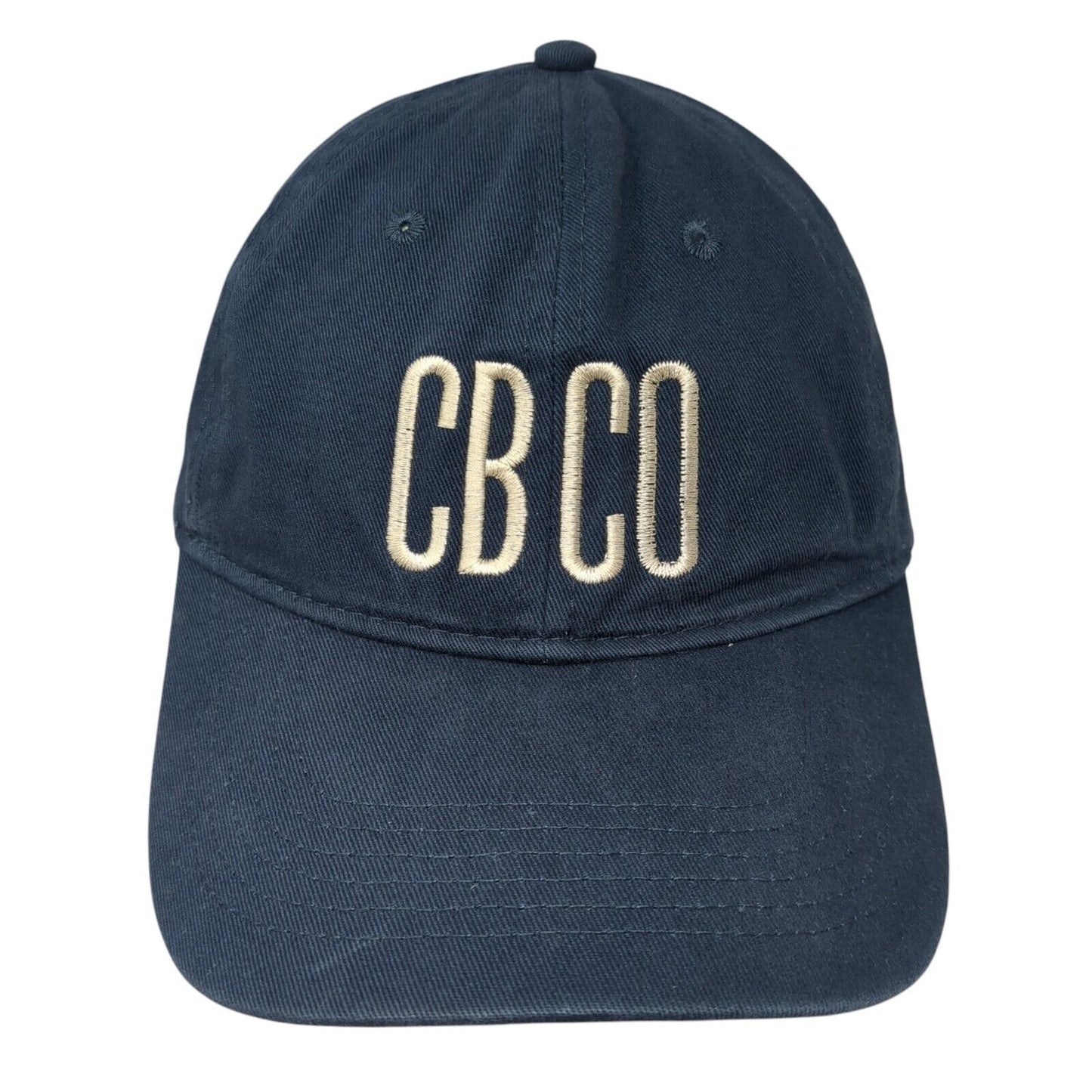 CB CO Cinderlands Slideback Hat Blue One Size Adjustable Embroidered