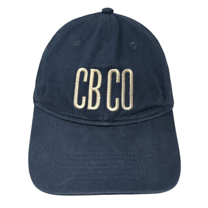 CB CO Cinderlands Slideback Hat Blue One Size Adjustable Embroidered