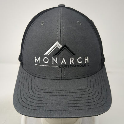 Richardson Snapback Hat Gray One Size Monarch Custom Homes Mountain Two-Tone
