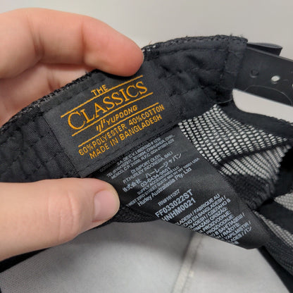 Hurley Since 1999 Snapback Trucker Hat Black OSFA Mesh Back The Classics Yupoong