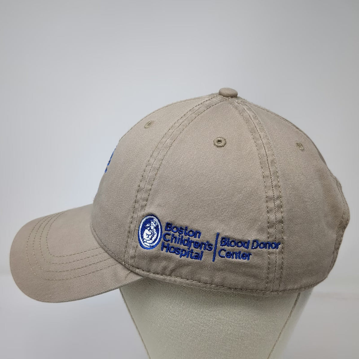 Cap America Baseball Cap Beige OSFM Boston Children's Hospital Blood Donor Hat