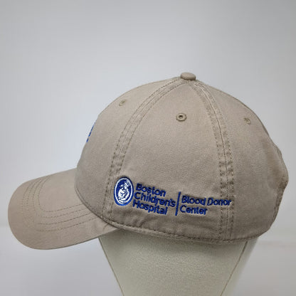 Cap America Baseball Cap Beige OSFM Boston Children's Hospital Blood Donor Hat