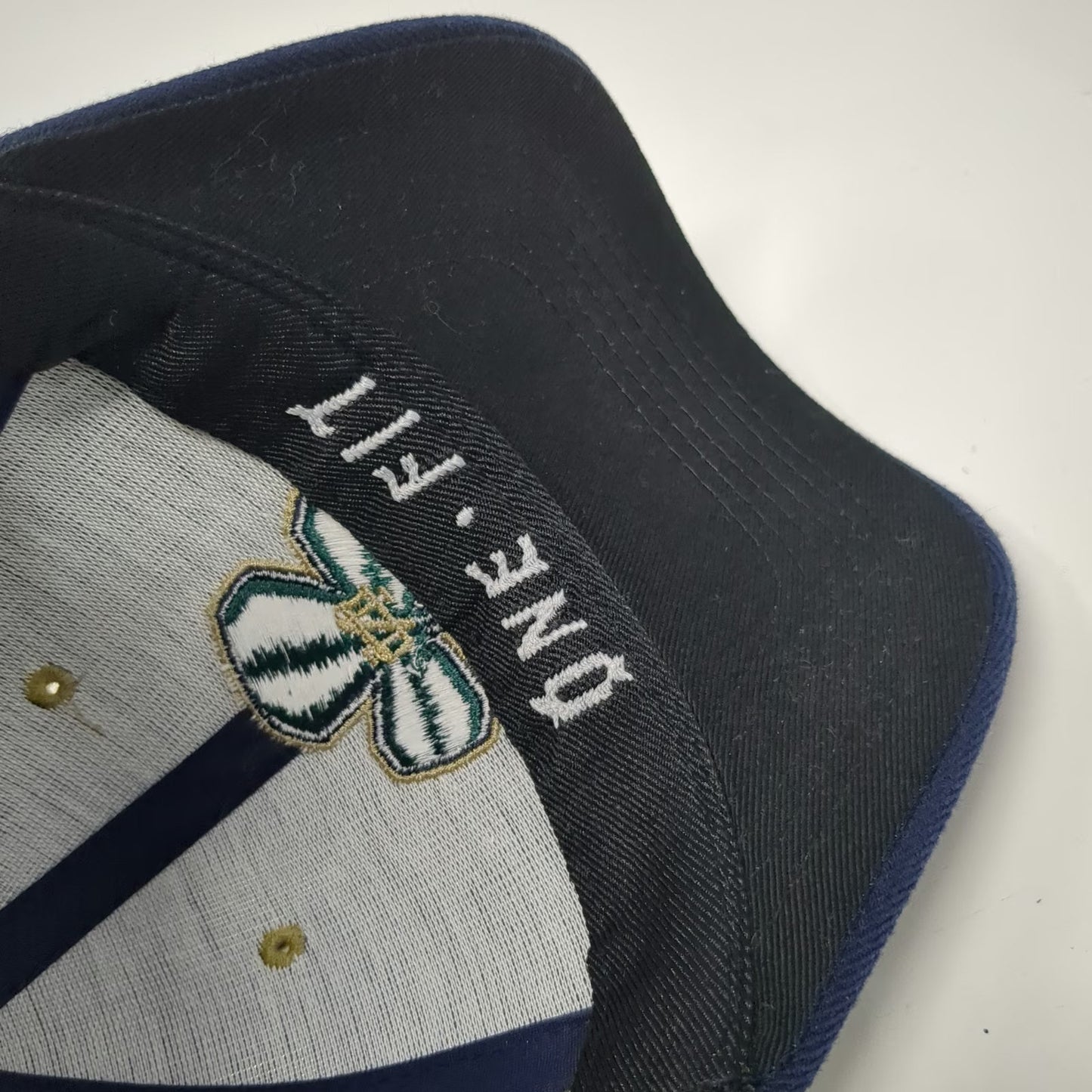 Notre Dame Fighting Irish NCAA Blue Gold One Size Cap Mascot One Fit Shamrock