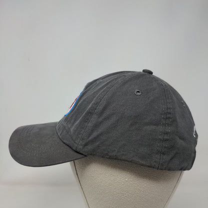 Hero I Am One Blood Slideback Hat Gray One Size Embroidered Adjustable