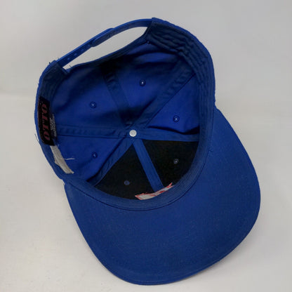 P Initial Snapback Hat Blue One Size Adjustable Embroidered Vented Holes Otto