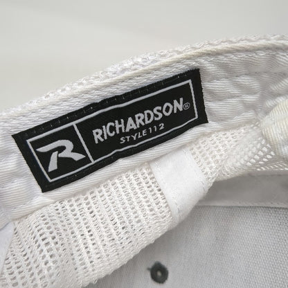 Richardson Trucker Hat Gray White One Size Mesh Back Snapback KVH Intelsat Logo