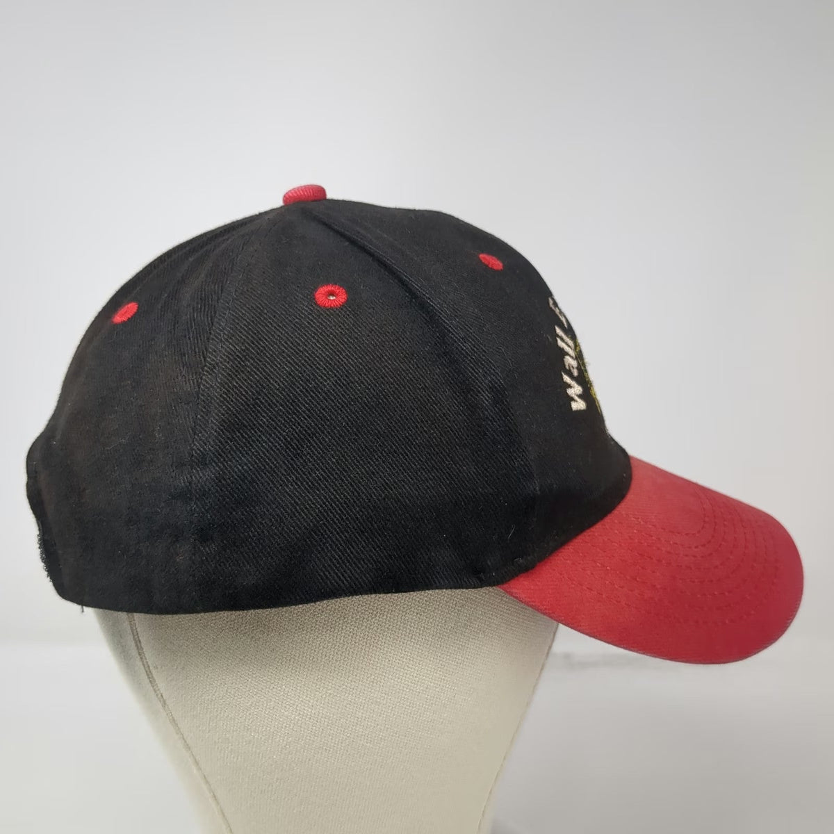 Otto Baseball Cap Black Red One Size Wall Excavation Mackay Excavator Hat