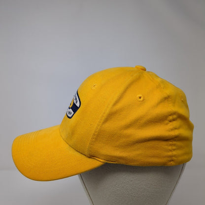Snowboarding A Natural High Fitted Hat Yellow One Size Embroidered