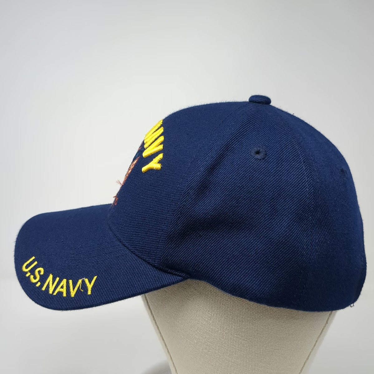Caps Club US Navy Baseball Cap Blue One Size Eagle Shadow Embroidery Strap Hat