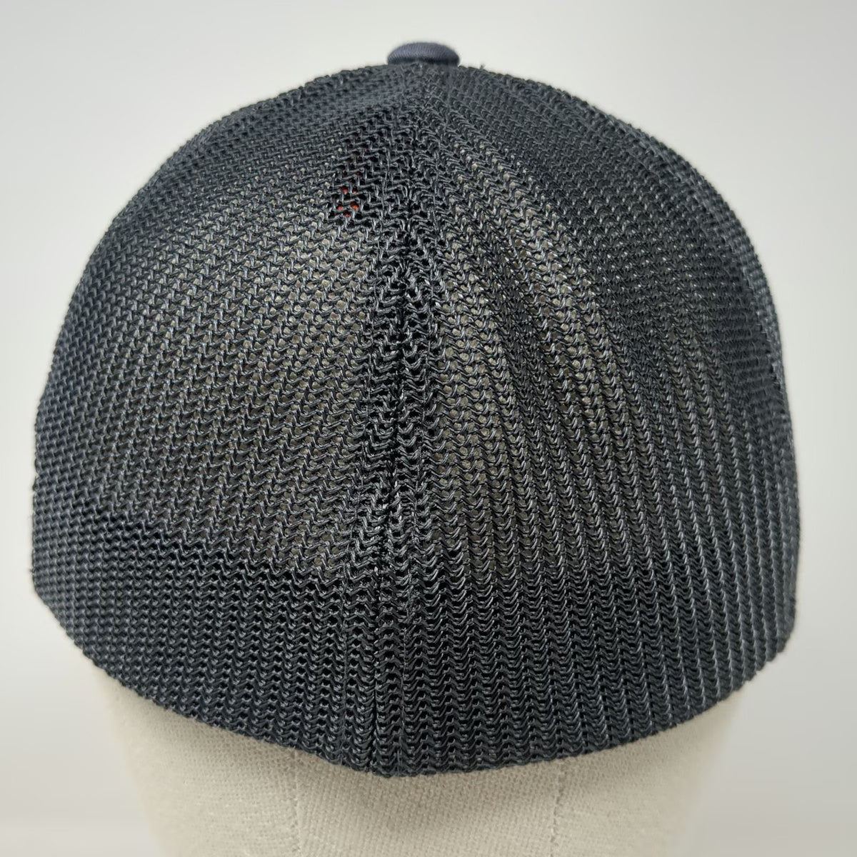 Port Authority Baseball Cap Gray Hat M Mesh Back Fitted American Flag Logo