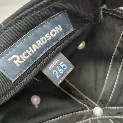 Richardson Baseball Cap Black One Size Farm Bureau Ins Contrast Stitching Hat