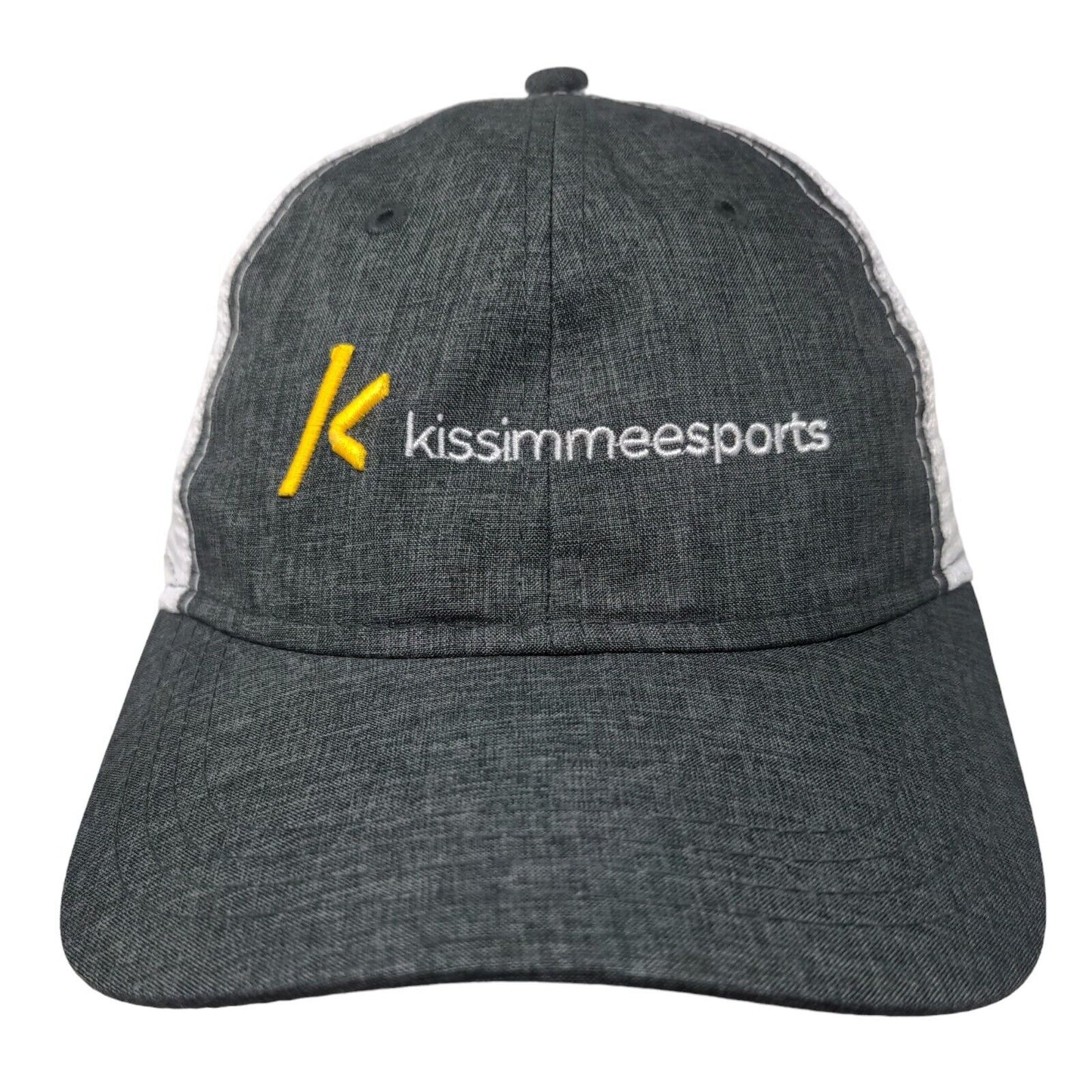 Kissimmee Sports Strapback Mesh Back Trucker Hat Gray OSFA Paramount