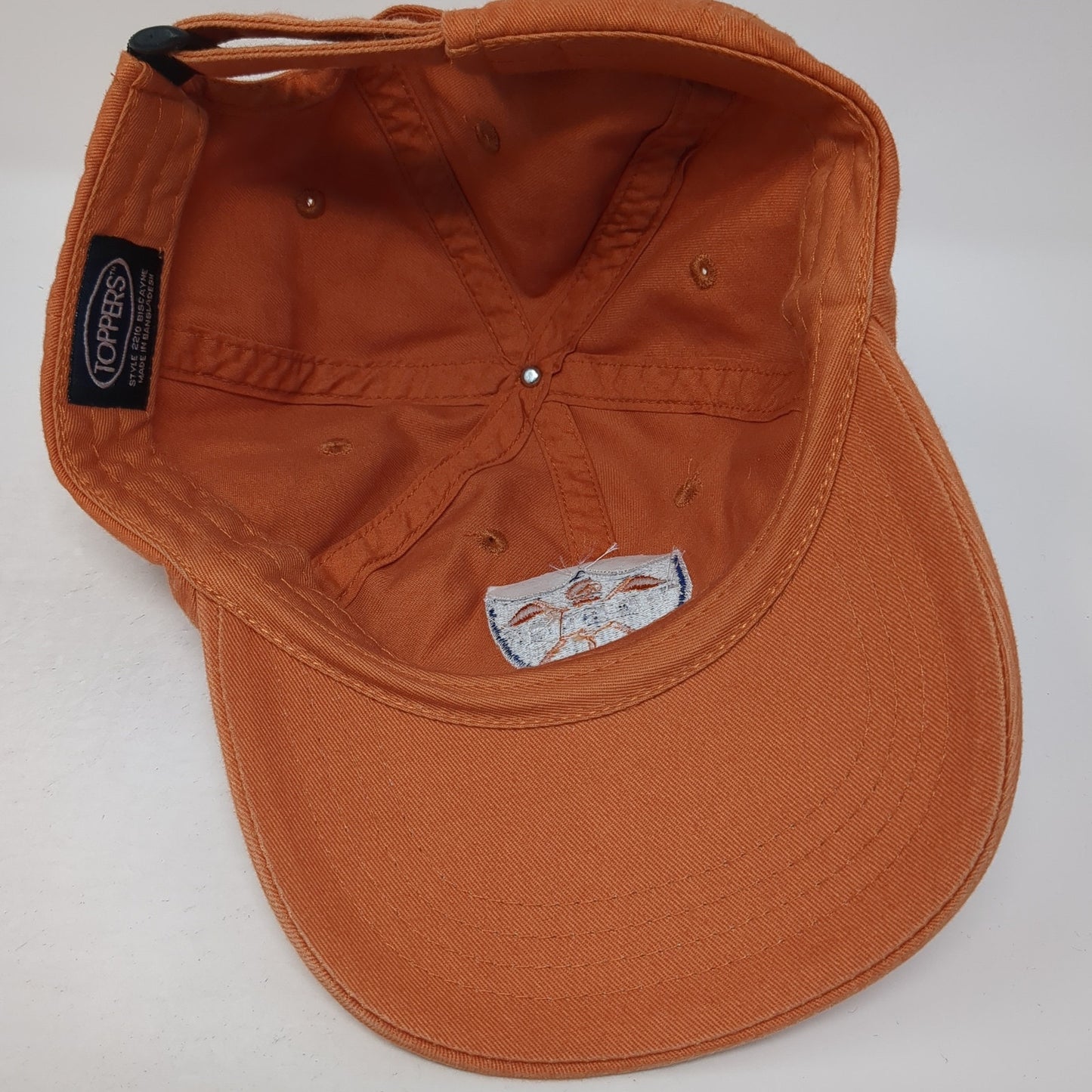 The Brick Strapback Baseball Cap Orange One Size Adjustable Embroidered Toppers