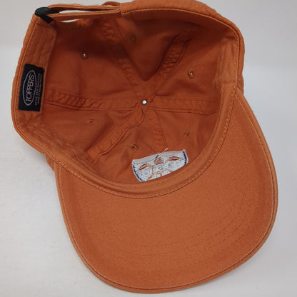 The Brick Strapback Baseball Cap Orange One Size Adjustable Embroidered Toppers