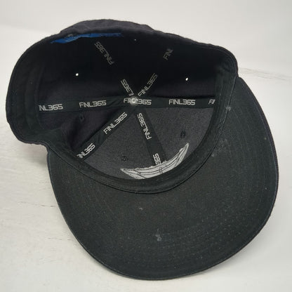 Finish Line Athletics Baseball Cap Black 7 1/4 Diamond Logo Fitted Wool Blend