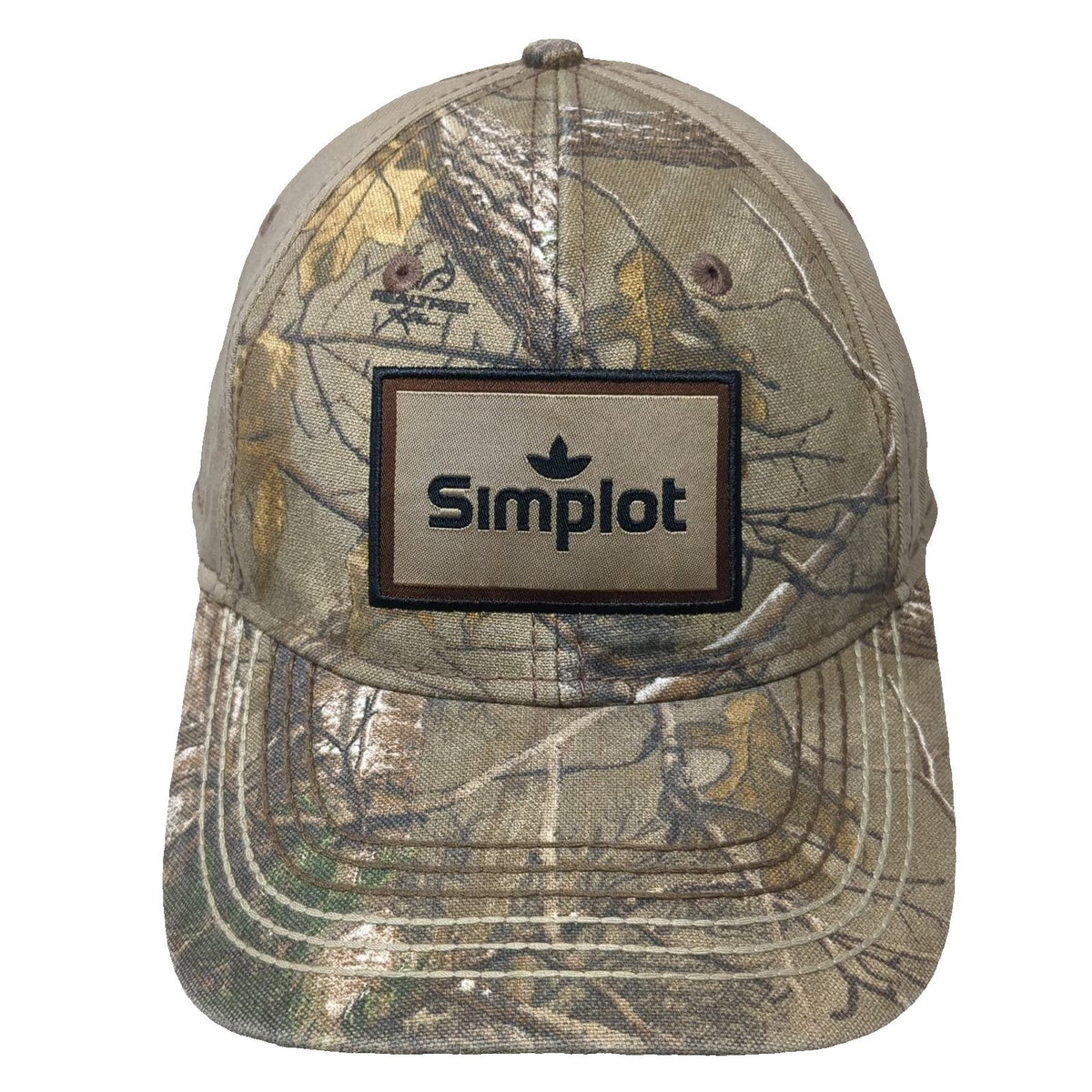 Outdoor Cap Baseball Cap Brown Realtree Xtra Camo Simplot Logo One Size Work Hat