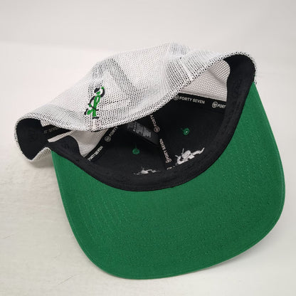 '47 Green White Baseball Cap One Size Mesh Back Snapback Golf Fights Cancer Hat