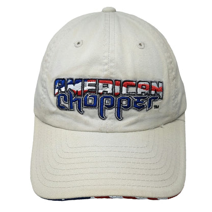 American Chopper Baseball Cap Beige One Size Adjustable Slideback Cotton Hat TV