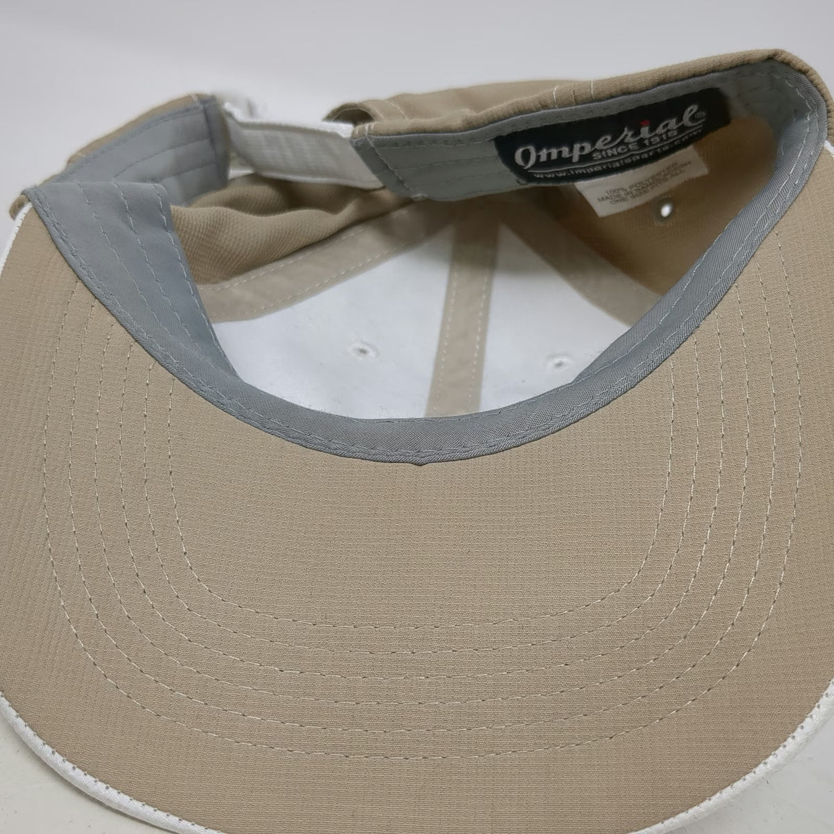Imperial Baseball Cap White Beige One Size Circling Raven Golf Club Idaho Hat