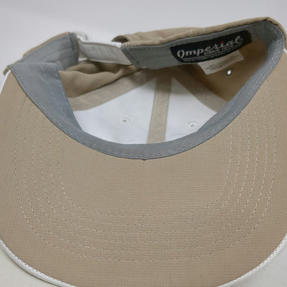 Imperial Baseball Cap White Beige One Size Circling Raven Golf Club Idaho Hat