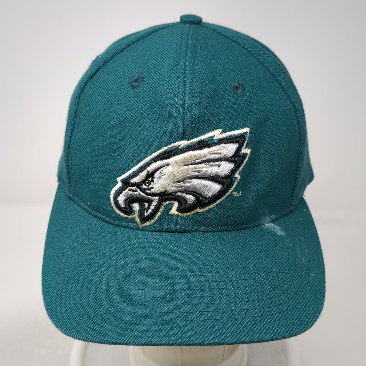 Annco Philadelphia Eagles NFL Snapback Green White NFC Side Patch Hat Vintage