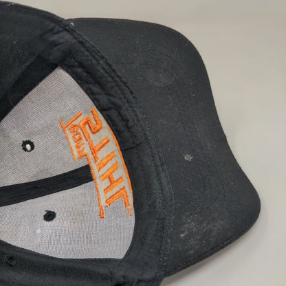 Team Stihl Men's Snapback Hat Black Orange Adjustable Embroidered Logo