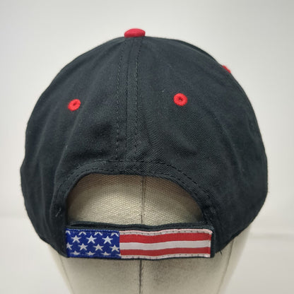 Otto Baseball Cap Black Blue Red White OSFM Bar J Wranglers American Flag Hat