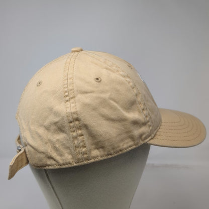 Mighty Fine Baseball Cap Beige One Size Slideback Cotton Embroidered NY Hat