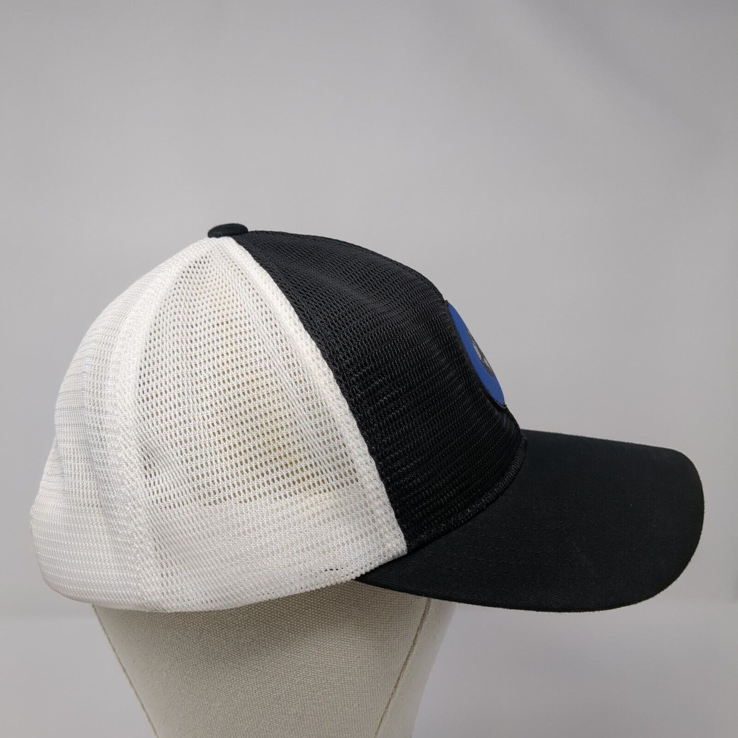 The Classics Yupoong Snapback Trucker Hat Black One Size Patch Mesh Back