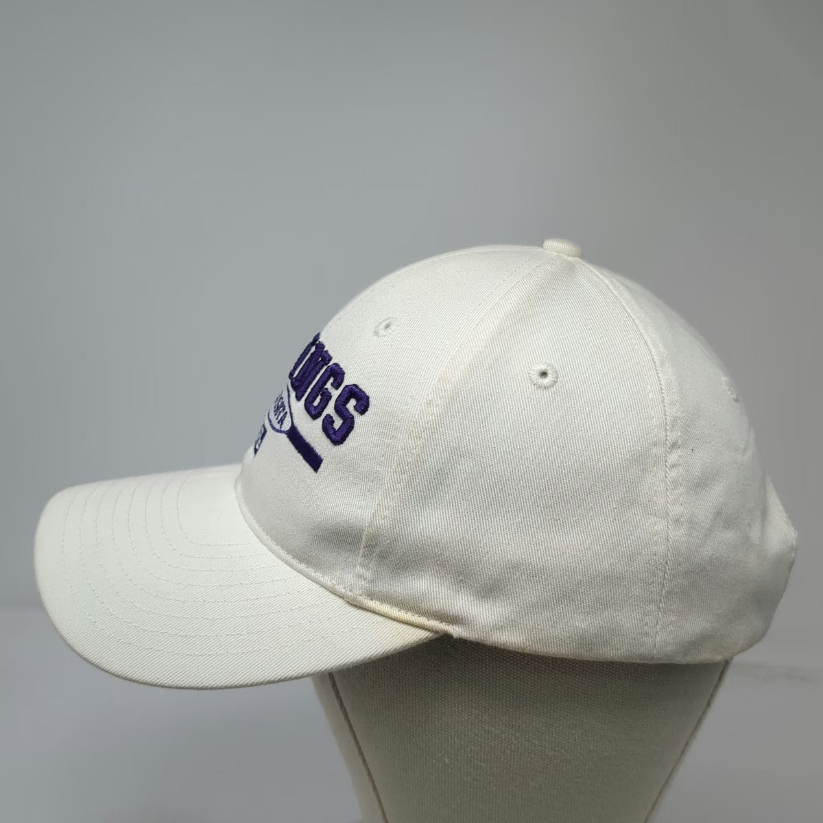 Minnesota Vikings NFL Reebok Hat White One Size Adjustable Strapback Cotton Logo