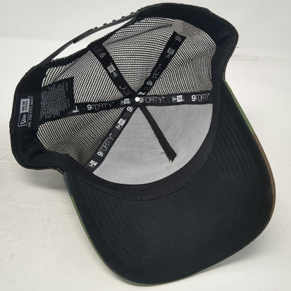New Era Trucker Hat Green Camo One Size Sound to Summit Alaska Adventures 9FORTY