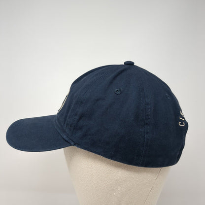 CB CO Cinderlands Slideback Hat Blue One Size Adjustable Embroidered