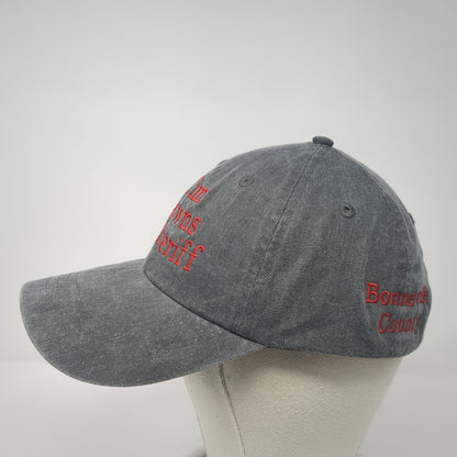 Tim Downs For Sheriff Slideback Baseball Cap Gray OS Adjustable Embroidered