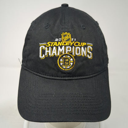 Boston Bruins NHL New Era Baseball Cap Hat Black One Size Stanley Cup Champions
