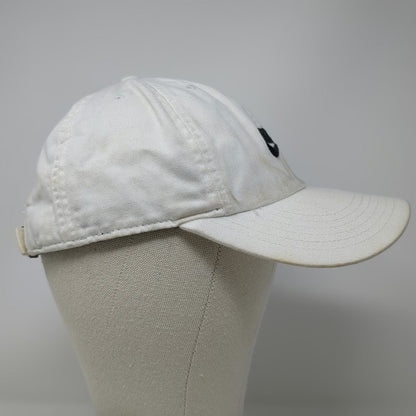 Nike Baseball Cap White One Size Heritage 86 Slideback Embroidered Swoosh Hat