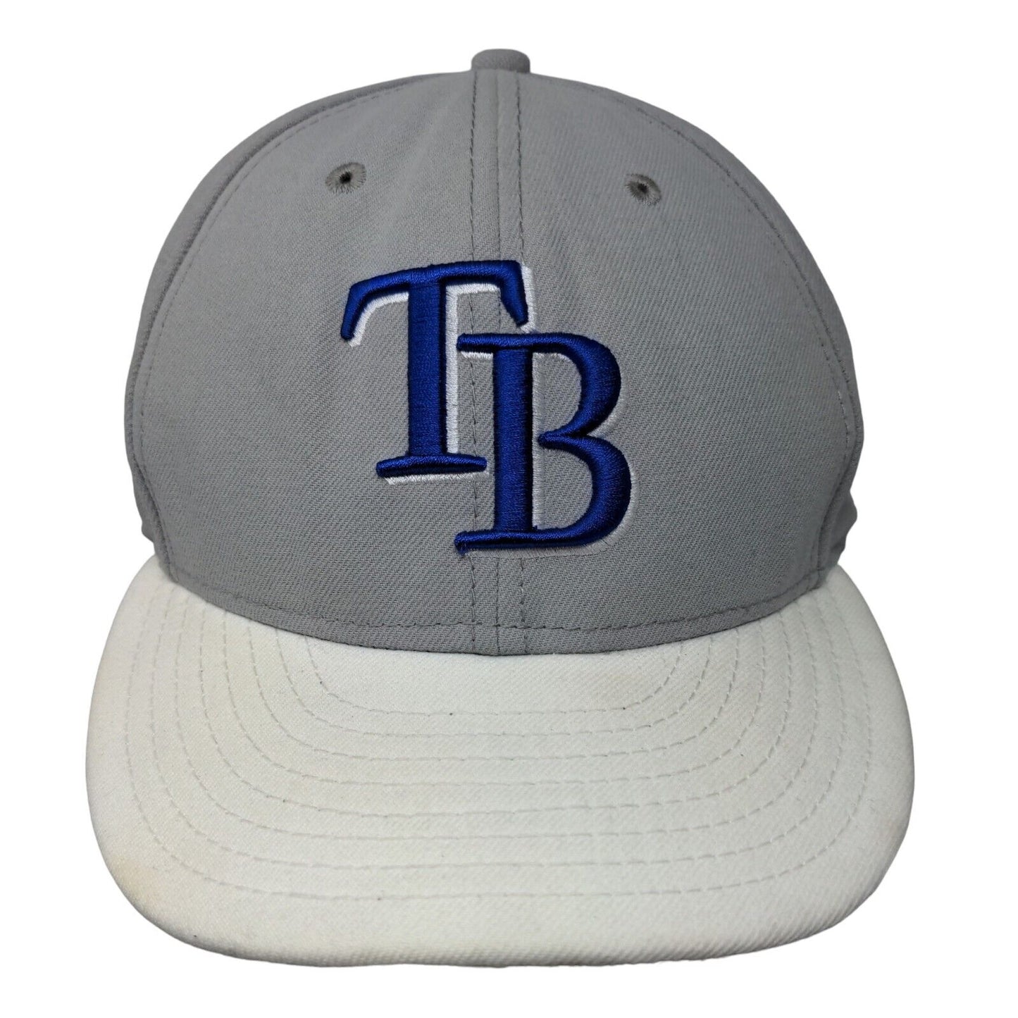 Tampa Bay Rays Snapback Hat Gray New Era 9Fifty Embroidered Logo MLB
