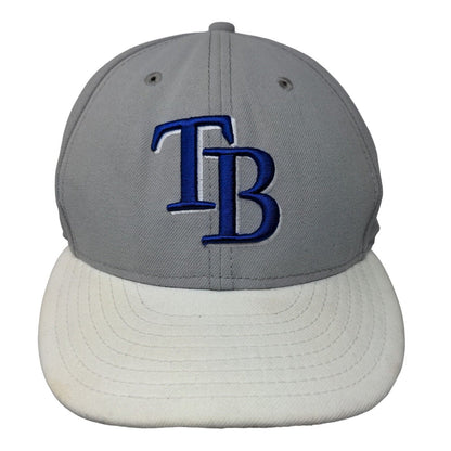 Tampa Bay Rays Snapback Hat Gray New Era 9Fifty Embroidered Logo MLB