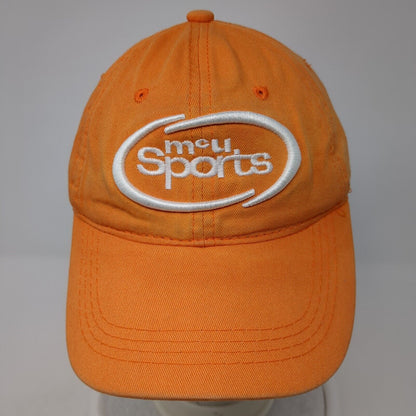 MCU Sports Slideback Hat Orange One Size Adjustable Embroidered OC Sports