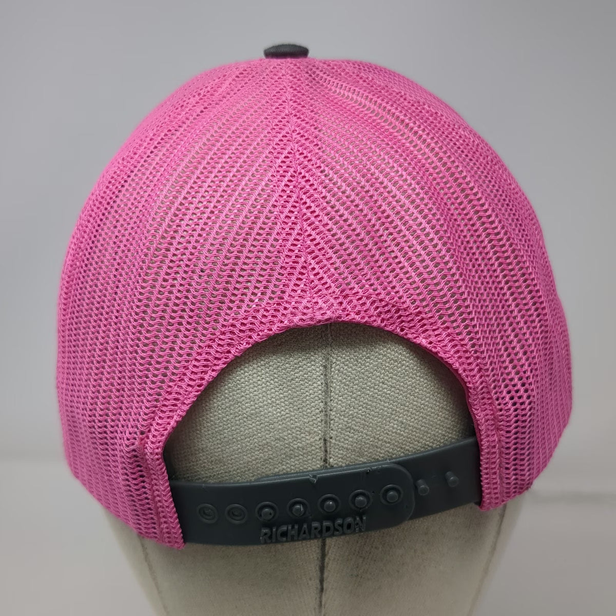 Richardson Trucker Hat Gray Pink One Size Plymouth 1938 Mesh Snapback 112