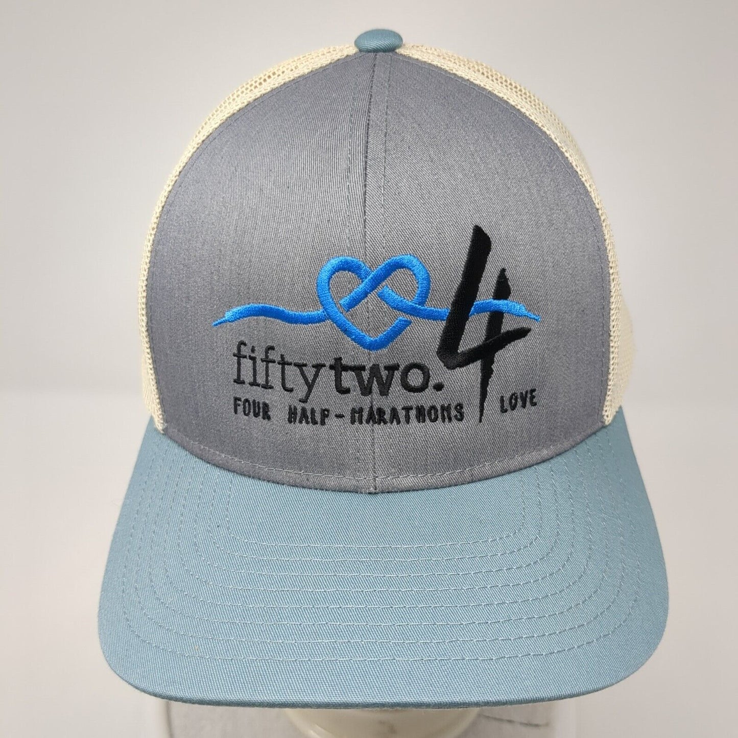 Fifty Two Four Half Marathons Love Trucker Hat Multi OSFA Mesh Back