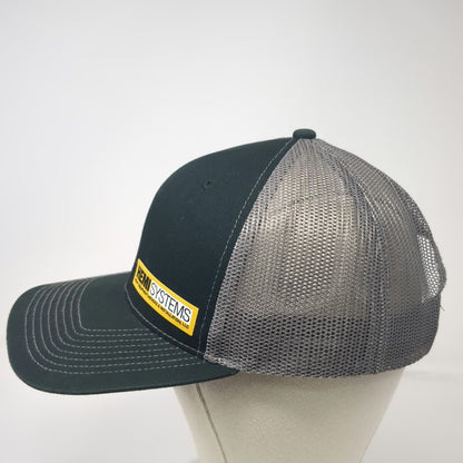 Outdoor Cap Trucker Hat Black One Size Mesh Back Hemi Systems Heavy Equipment