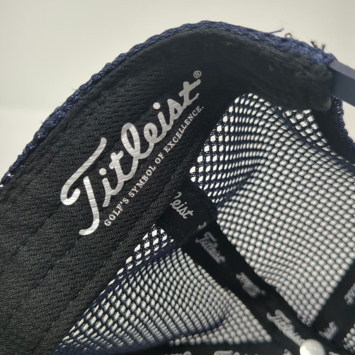 Titleist Trucker Hat Blue One Size Mesh Back Snapback Golf Topo Map Under Brim