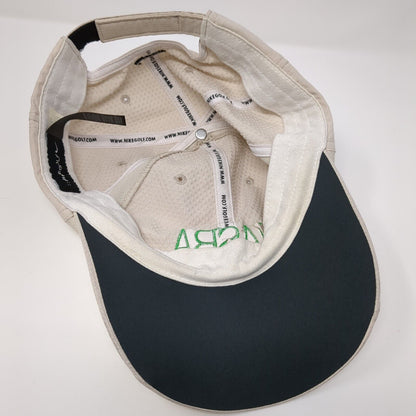 NASBA Strapback Hat Tan OSFM Adjustable Embroidered Nike Golf Solid