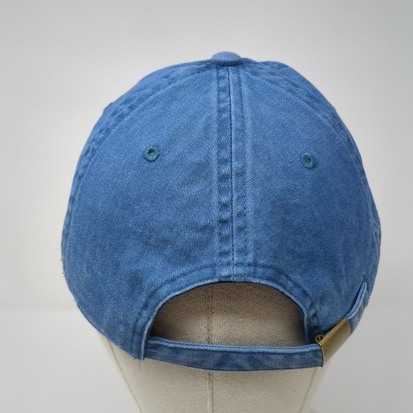 V Boise Slidebak Hat Blue One Size Adjustable Embroidered Denim 6 Panel Otto