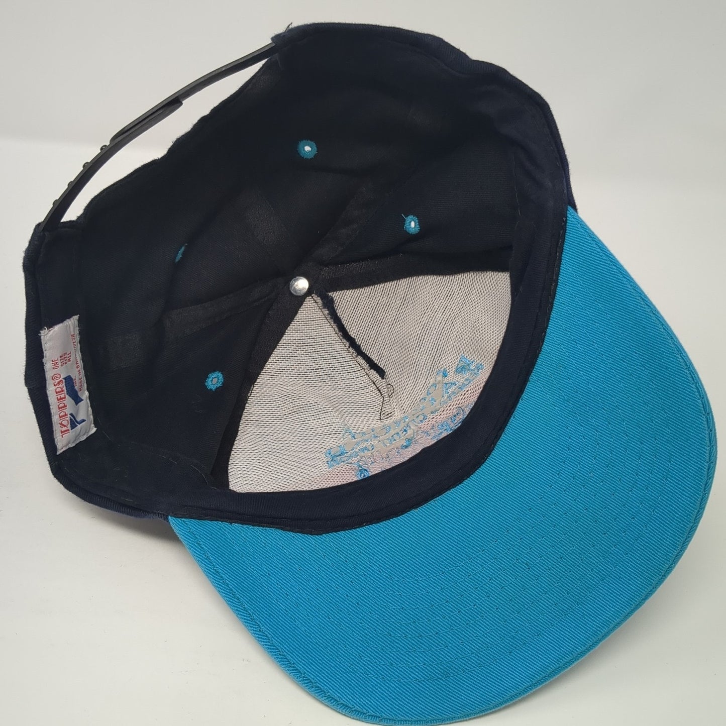 Pocatello Railroad Federal Credit Union Snapback Hat Blue OS Adjustable Poppers