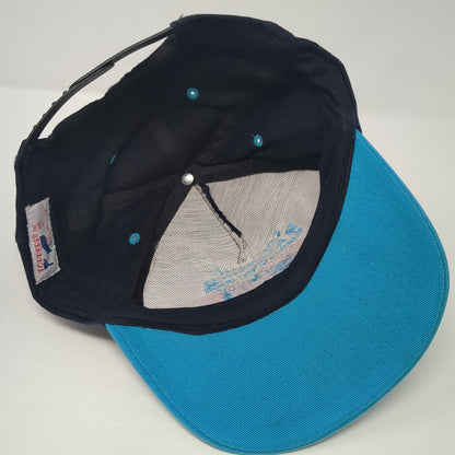 Pocatello Railroad Federal Credit Union Snapback Hat Blue OS Adjustable Poppers